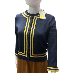 Boden NWT button up dressy cardigan sweater in high quality cotton and details